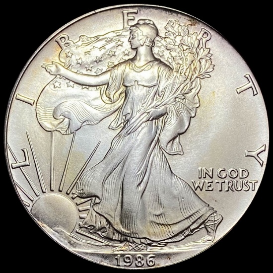 1986 1 oz Silver American Eagle $1 SUPERB GEM BU