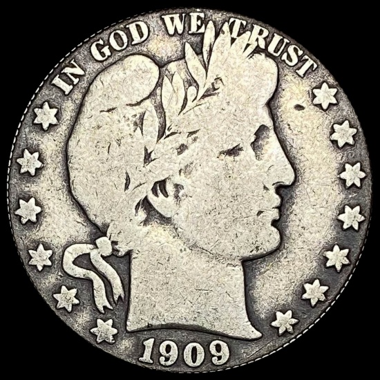 1909 Silver Barber Half Dollar NICELY CIRCULATED