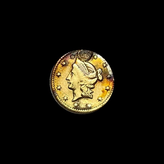 1853 Gold $1 Liberty Head Type 1 CLOSELY UNCIRCULATED