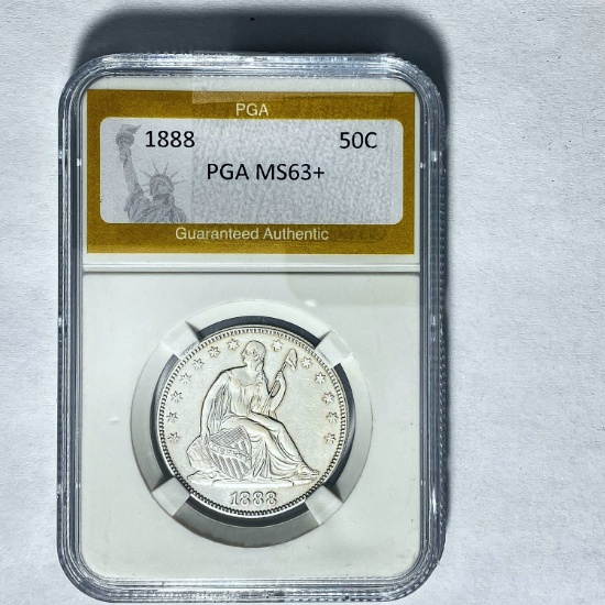 1888 Seated Liberty Half Dollar PGA MS63