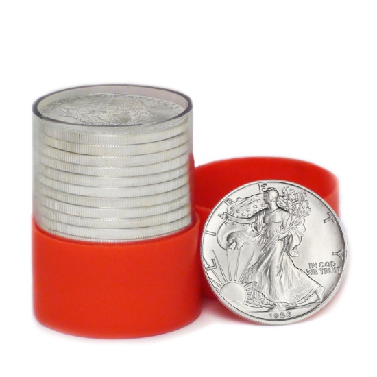 [20] 1986 American Silver Eagle Roll GEM BU
