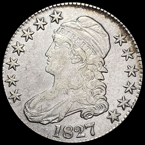 1827 Capped Bust Half Dollar ABOUT UNCIRCULATED