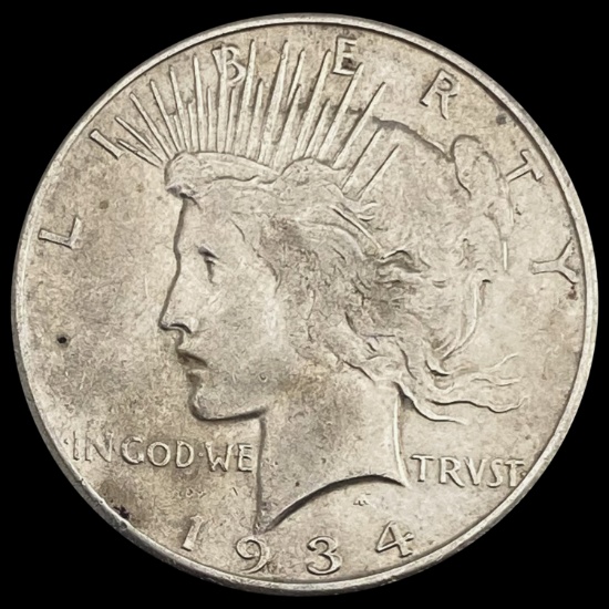 1934-S Peace Dollar LIGHTLY CIRCULATED