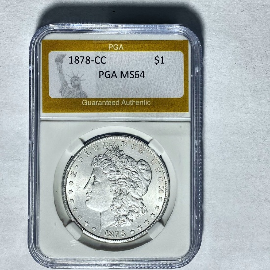 1878-CC Morgan Silver Dollar PGA MS64