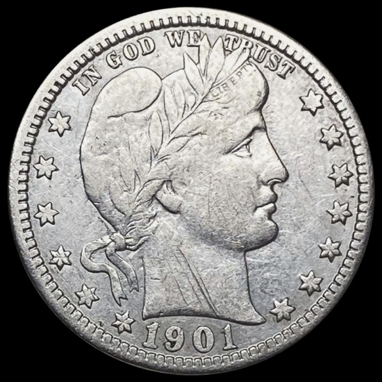 1901-O Barber Quarter  LIGHTLY CIRCULATED