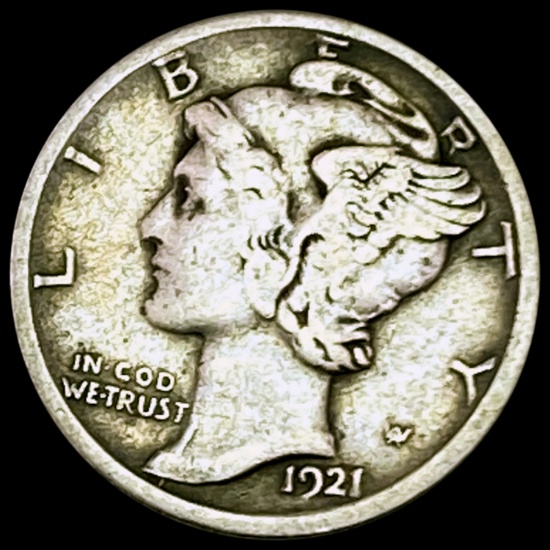 1921-D Mercury Dime LIGHTLY CIRCULATED
