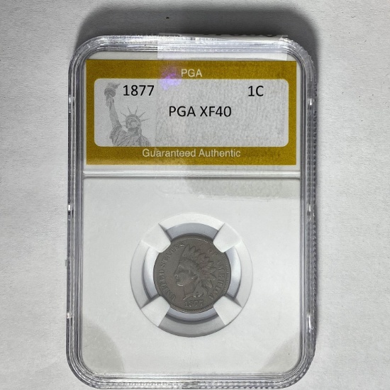 1877 Indian Head Cent PGA XF40