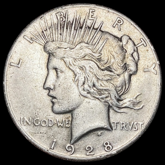 1928 Peace Silver Dollar LIGHTLY CIRCULATED