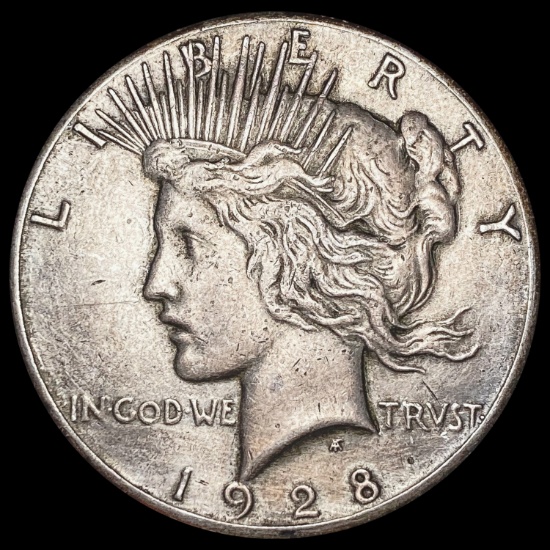1928 Peace Silver Dollar LIGHTLY CIRCULATED