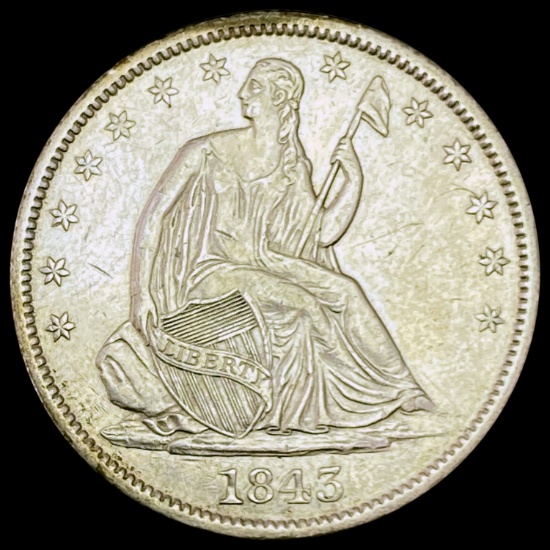 1843-O Seated Liberty Half Dollar UNCIRCULATED