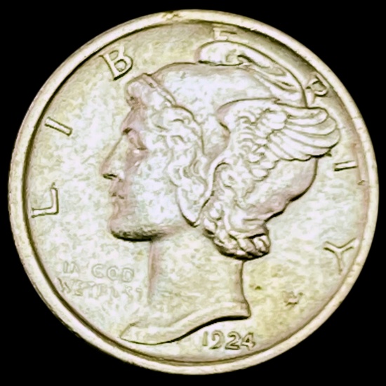 1924-D Mercury Dime CLOSELY UNCIRCULATED