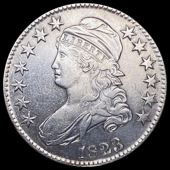 1823 Capped Bust Half Dollar CLOSELY UNCIRCULATED CLOSELY UNCIRCULATED