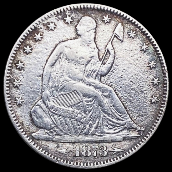 1873 Seated Liberty Half Dollar LIGHTLY CIRCULATED LIGHTLY CIRCULATED