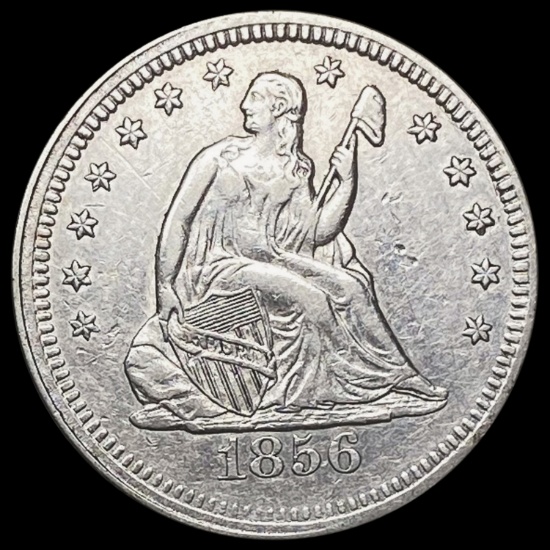 1856 Seated Liberty Quarter CLOSELY UNCIRCULATED CLOSELY UNCIRCULATED