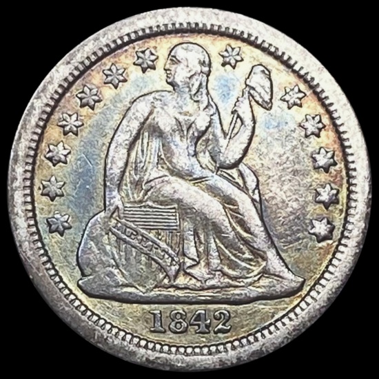 1842-O Seated Liberty Dime LIGHTLY CIRCULATED