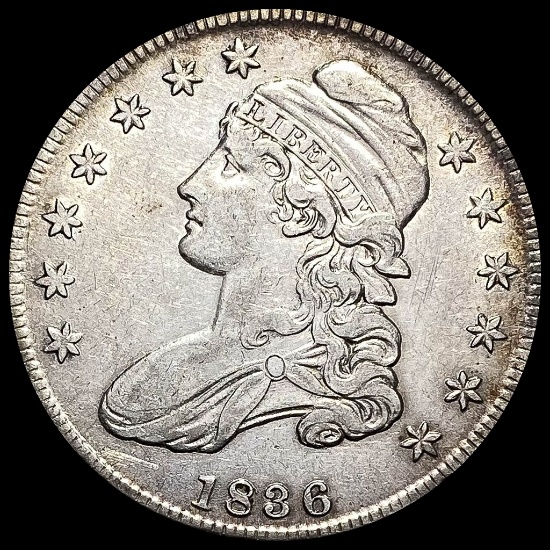 1836 Capped Bust Half Dollar CLOSELY UNCIRCULATED