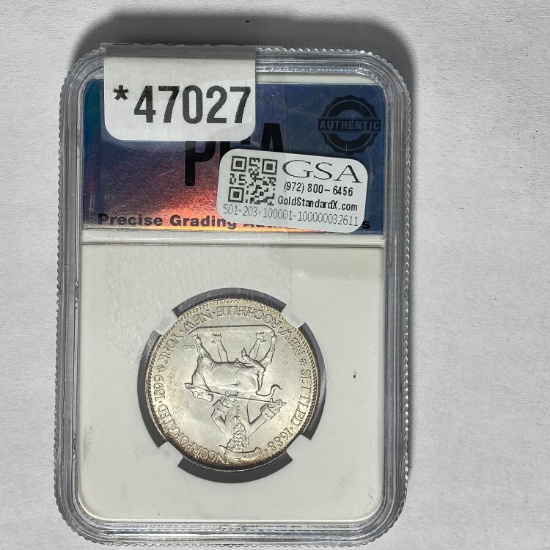 1938 New Rochelle Half Dollar PGCS Authent