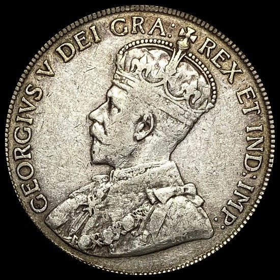 1919 Canada Silver 50 Cents LIGHTLY CIRCULATED