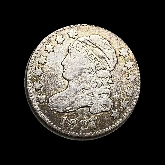 1827 Capped Bust Dime NICELY CIRCULATED