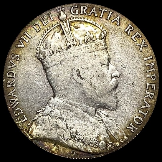 1910 Canada Silver 50 Cents LIGHTLY CIRCULATED