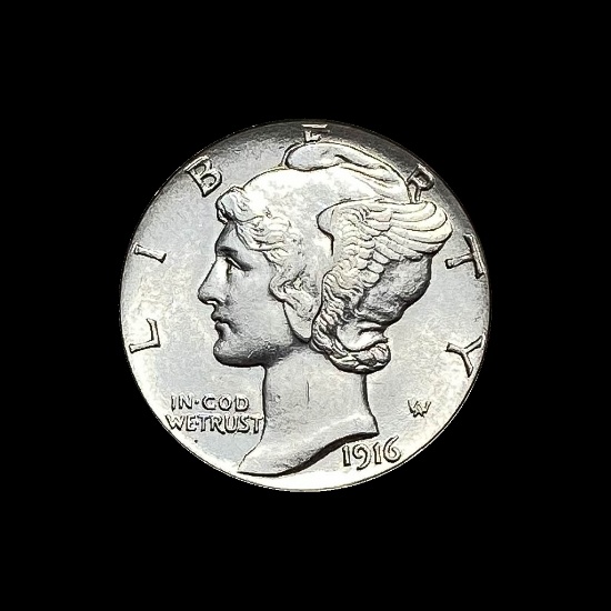 1916-S Mercury Dime GEM BU