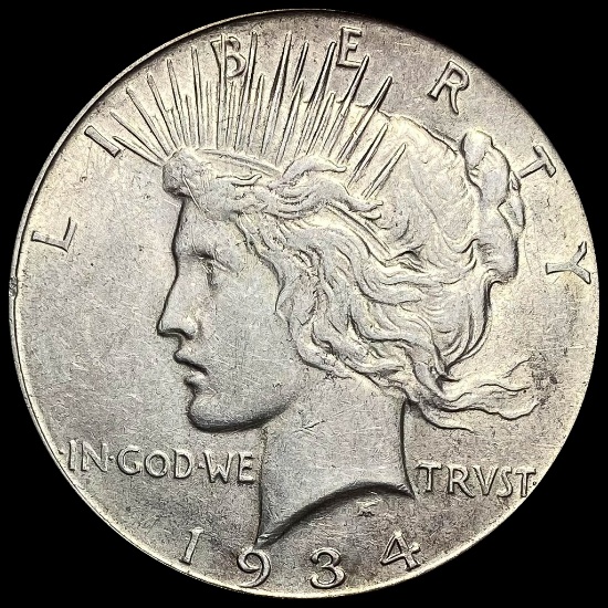1934-D Silver Peace Dollar NEARLY UNCIRCULATED