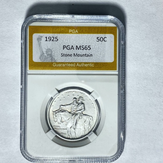 1925 Stone Mountain Half Dollar PGA MS65