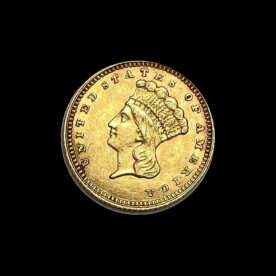 1852 Gold $1 Liberty Head Type 1 UNCIRCULATED