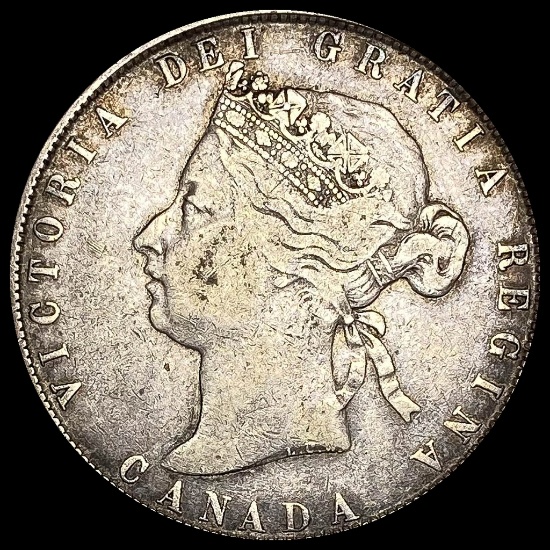 1870 Canada Silver 50 Cents NICELY CIRCULATED