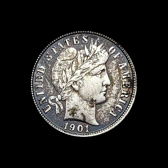 1901 Barber Dime CLOSELY UNCIRCULATED