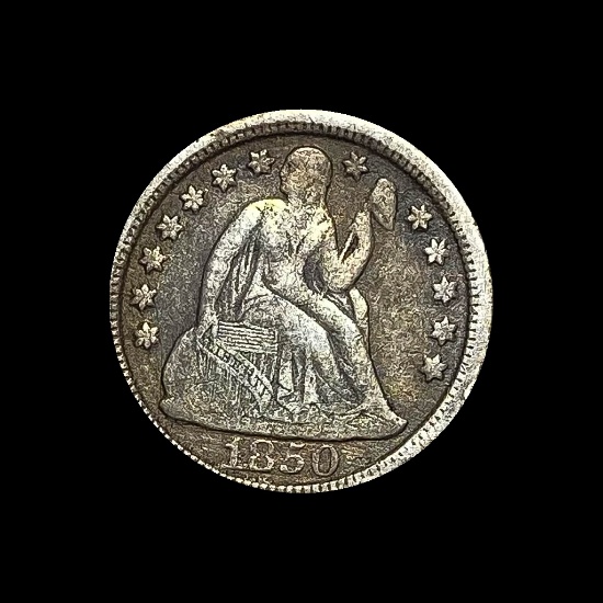 1850 Seated Liberty Dime NICELY CIRCULATED