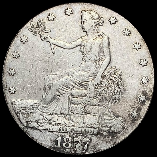 1877-S Silver Trade Dollar LIGHTLY CIRCULATED