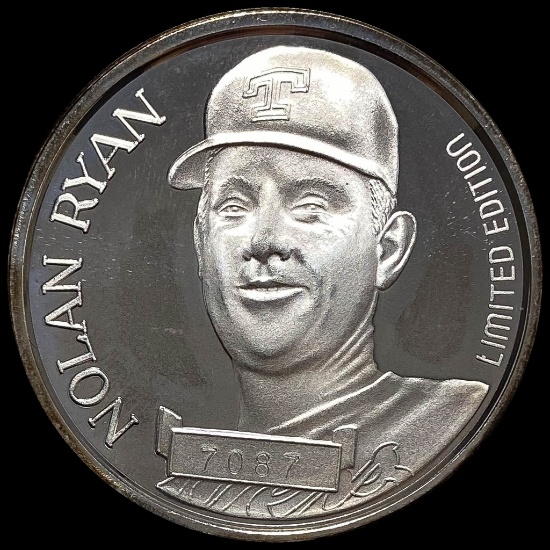 Nolan Ryan 5000 Strikeout Silver Coin 1 Troy OZ