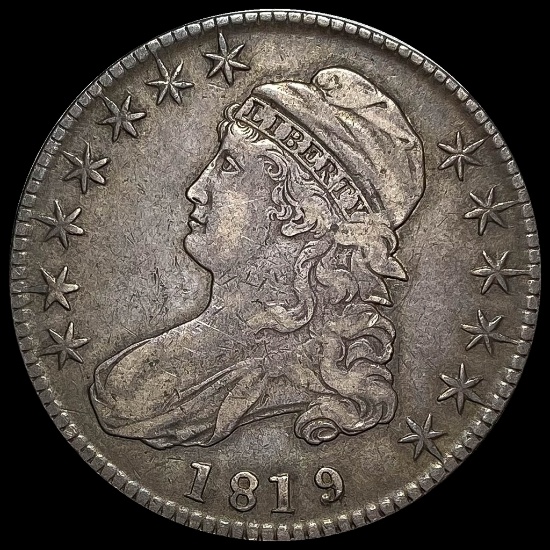 1819 Capped Bust Half Dollar LIGHTLY CIRCULATED