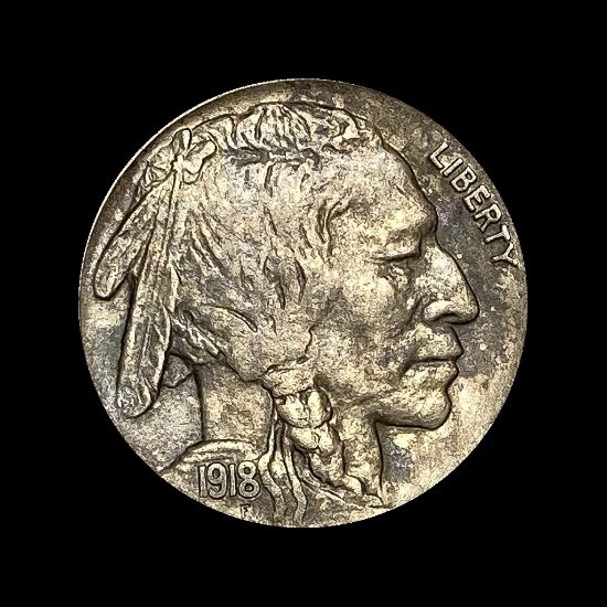 1918-D Buffalo Nickel CLOSELY UNCIRCULATED