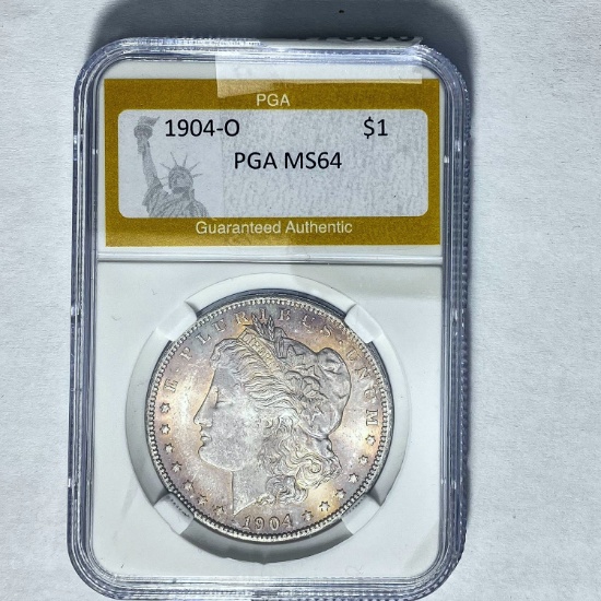 1904-O Morgan Silver Dollar PGA MS64