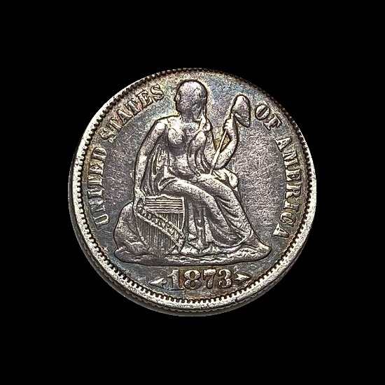 1873 Seated Liberty Dime CLOSELY UNCIRCULATED