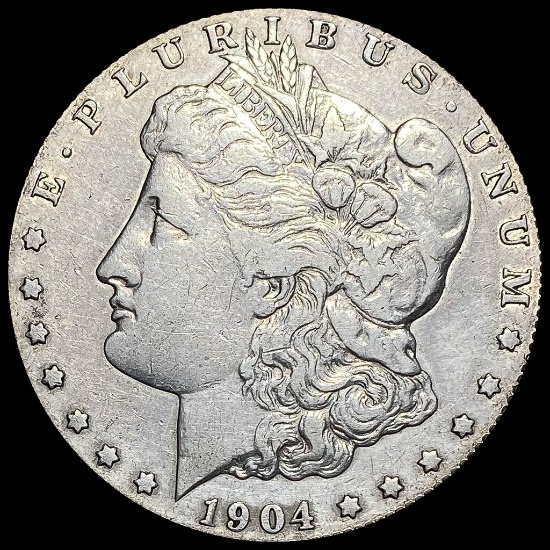 1904-S Silver Morgan Dollar LIGHTLY CIRCULATED