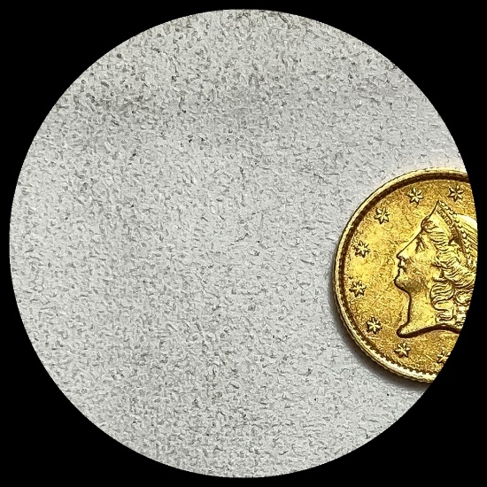 1854 Gold $1 Liberty Head Type 1 CHOICE AU