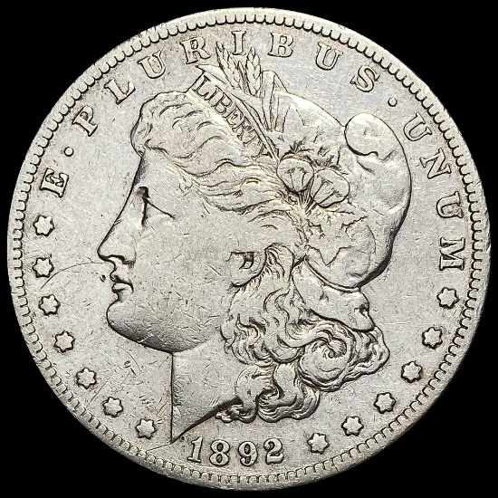 1892-S Silver Morgan Dollar LIGHTLY CIRCULATED