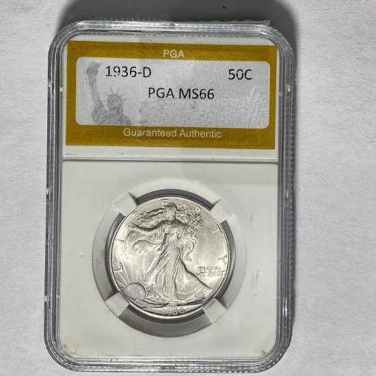 1936-D Walking Liberty Half Dollar PGA M