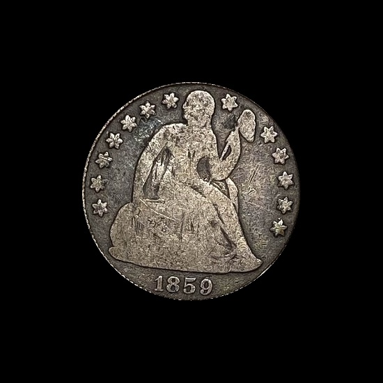 1859-O Silver Seated Liberty Dime NICELY CIRCULATED