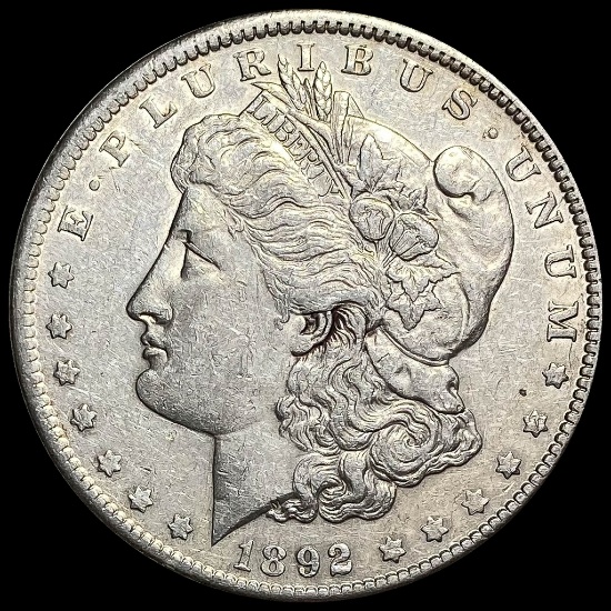 1892 Silver Morgan Dollar CLOSELY UNCIRCULATED