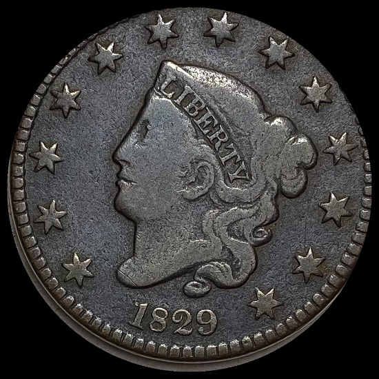 1829 Coronet Head Large Cent LIGHTLY CIRCULATED