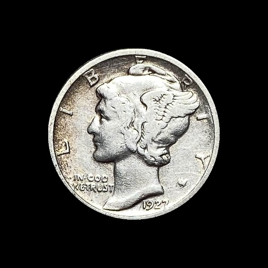 1927-S Mercury Dime CLOSELY UNCIRCULATED