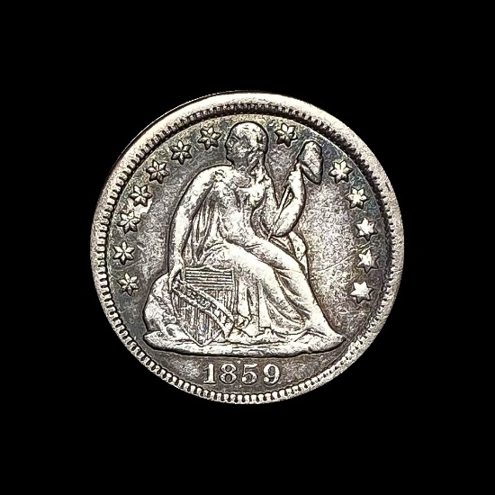 1859 Seated Liberty Dime LIGHTLY CIRCULATED