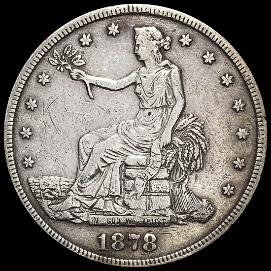 1878-S Silver Trade Dollar LIGHTLY CIRCULATED
