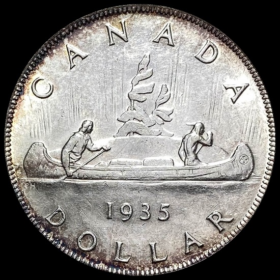 1935 Canada Silver Dollar GEM BU