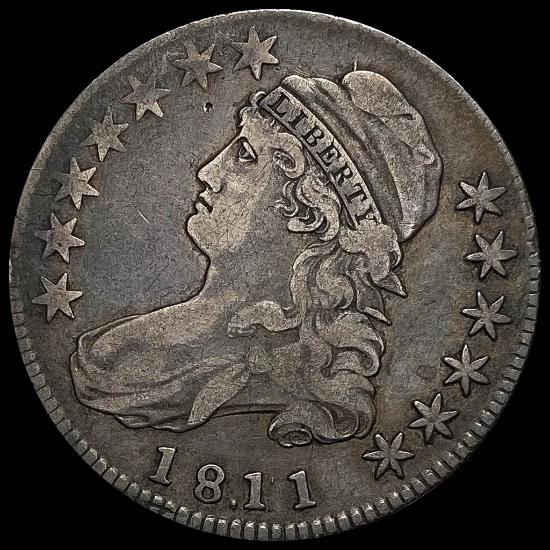 1811 Capped Bust Half Dollar LIGHTLY CIRCULATED