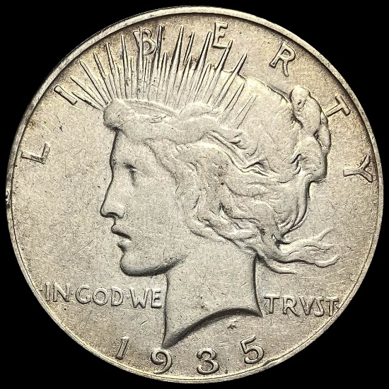 1935-S Silver Peace Dollar LIGHTLY CIRCULATED